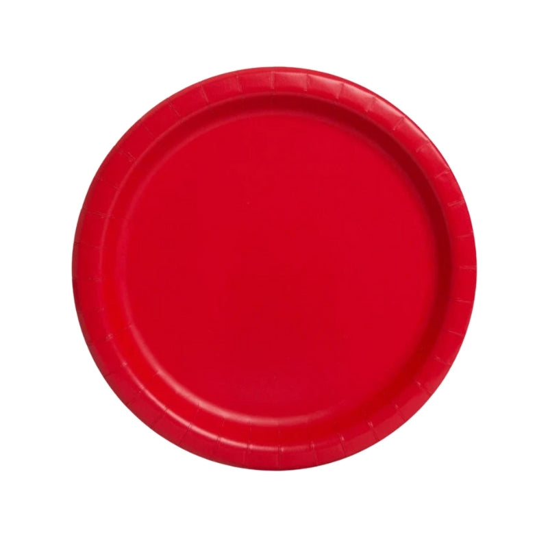 Red Plates 15 pcs