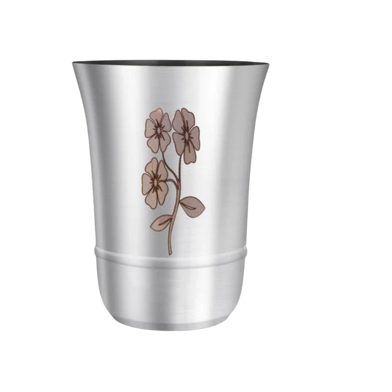 Rocky Glass Stainless Steel Drinking Glass