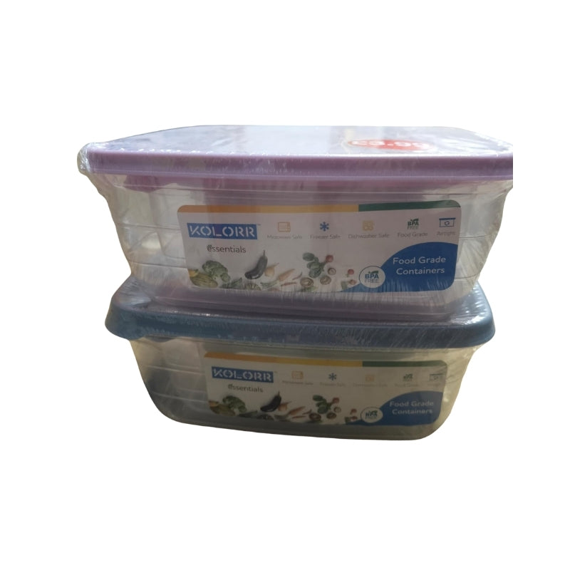 Food Storage Rectangle Box- Set of 4pcs