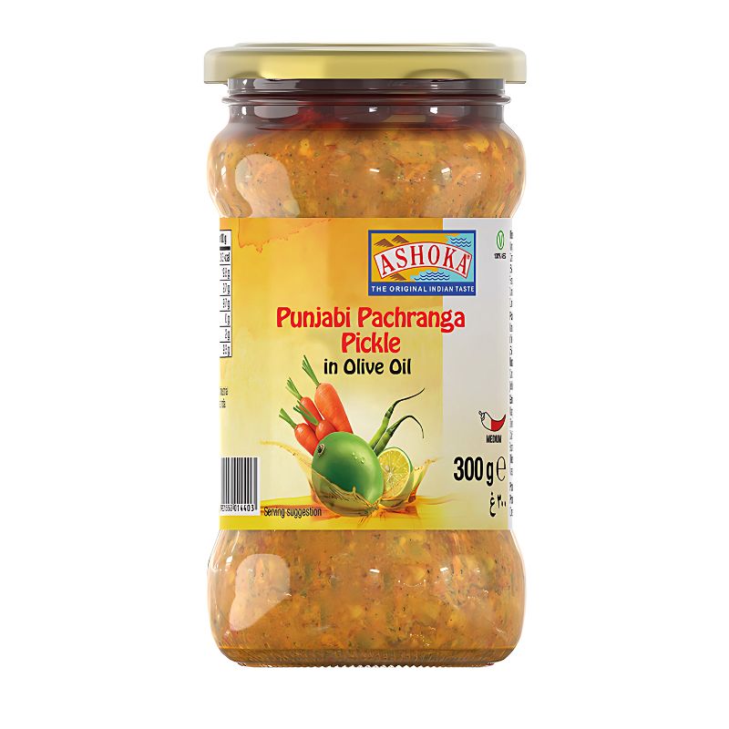 Ashoka Punjabi Pachranga Pickle In Olive Oil - 300g