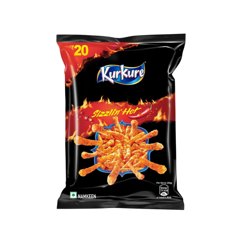 Kurkure Sizzlin Hot - 1 pkd
