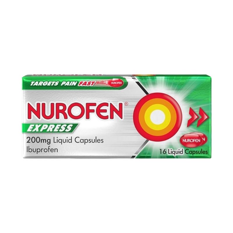 Nurofen Express 200MG Liquid Capsules - 16count
