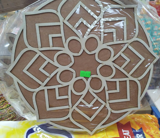 Decorative Rangoli Round Design (3 styles)