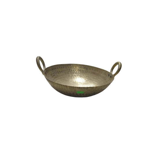 hammered brass Indian kadai