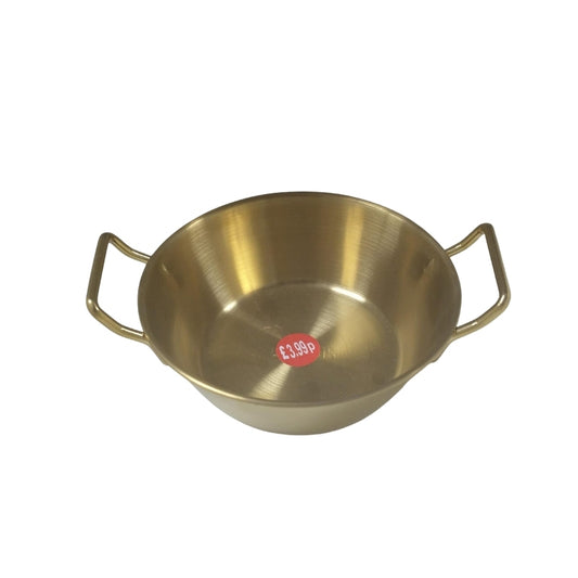 Golden-colored Stainless Steel Korean Ramen Pot