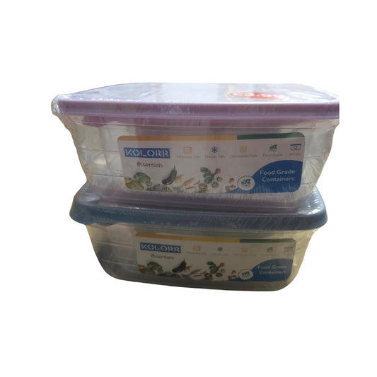 Food Storage Rectangle Box- Set of 4pcs