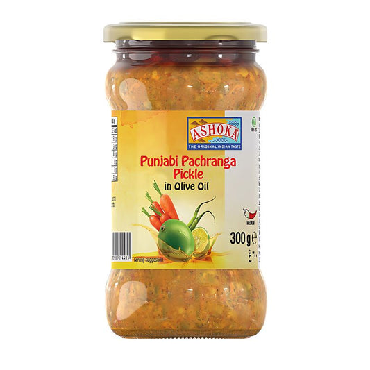 Ashoka Punjabi Pachranga Pickle In Olive Oil - 300g