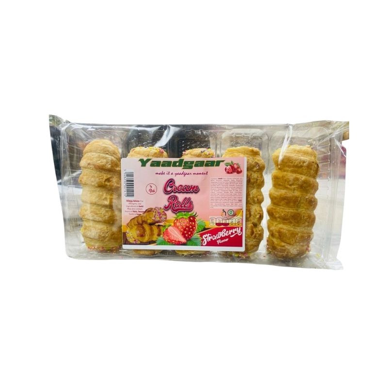 Yaadgaar Cream Roll Strawberry - 5pcs