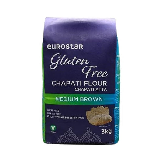 Eurostar Gluten Free Atta Medium Brown - 1.5kg