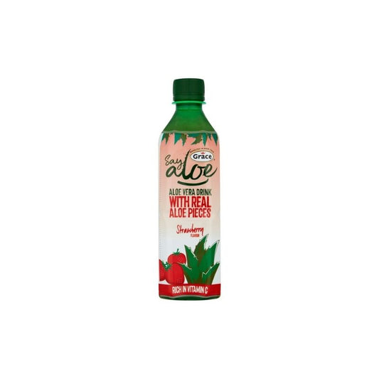 Grace Aloyvera Drink with Aloy Pieces - Strawberry Flavor