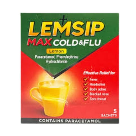 Lemsip Max Cold And Flu Sachets - 5count