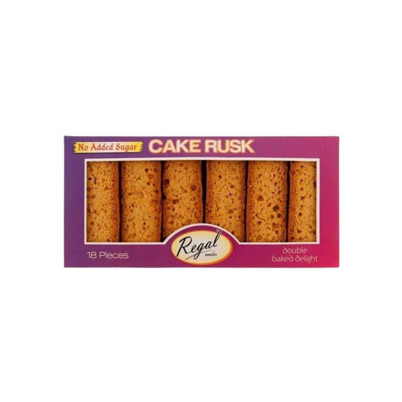 Reagal No Added Sugar Cake Rusk - 18pcs