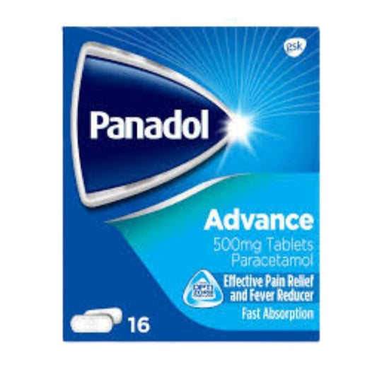 Panadol  Advanced 500MGTablets Paracetaol - 16count