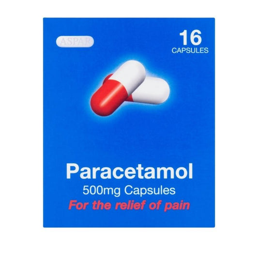 Aspar Paracetamol 500MG Capsules - 16count