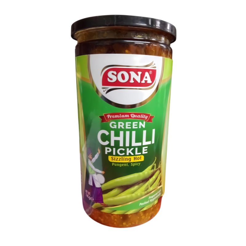 Sona Green Chilli Pickle - 1kg