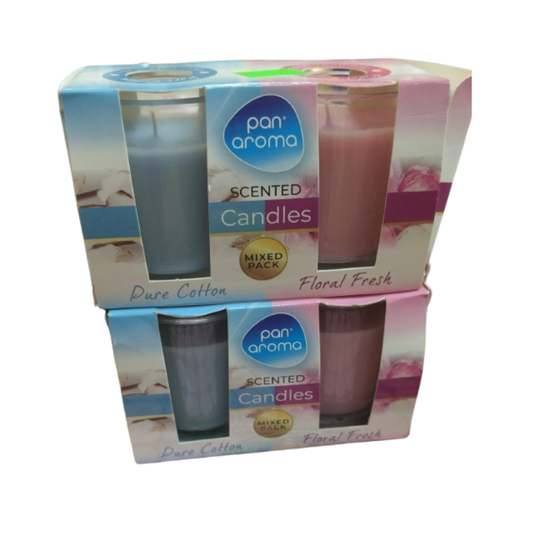 Pan Aroma Glass Scented Candles(Mixed pack)