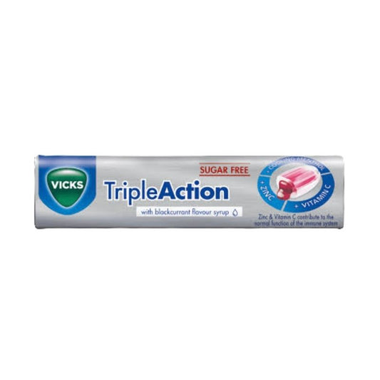 Vicks Vapodrops Thripal Action With Black Currant Flavour - 42g