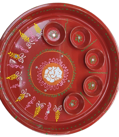 Pooja Thali Red