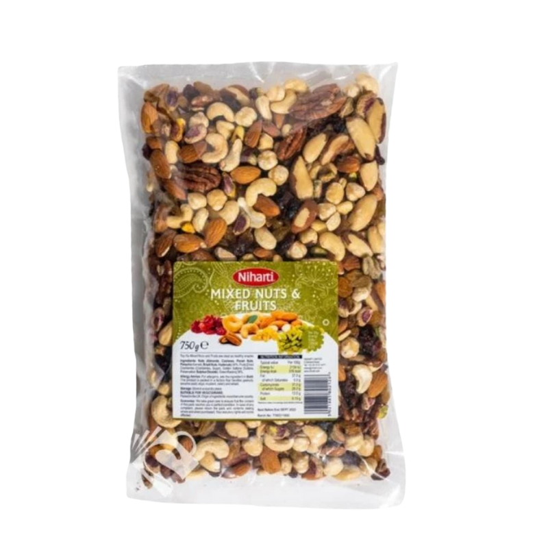Niharti Mixed Nuts and Fruits 750 g